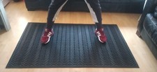Heavy Duty Rubber SHOCK-WAVE Personal Exercise Mat 1500mm x 900mm (5ft x 3ft)