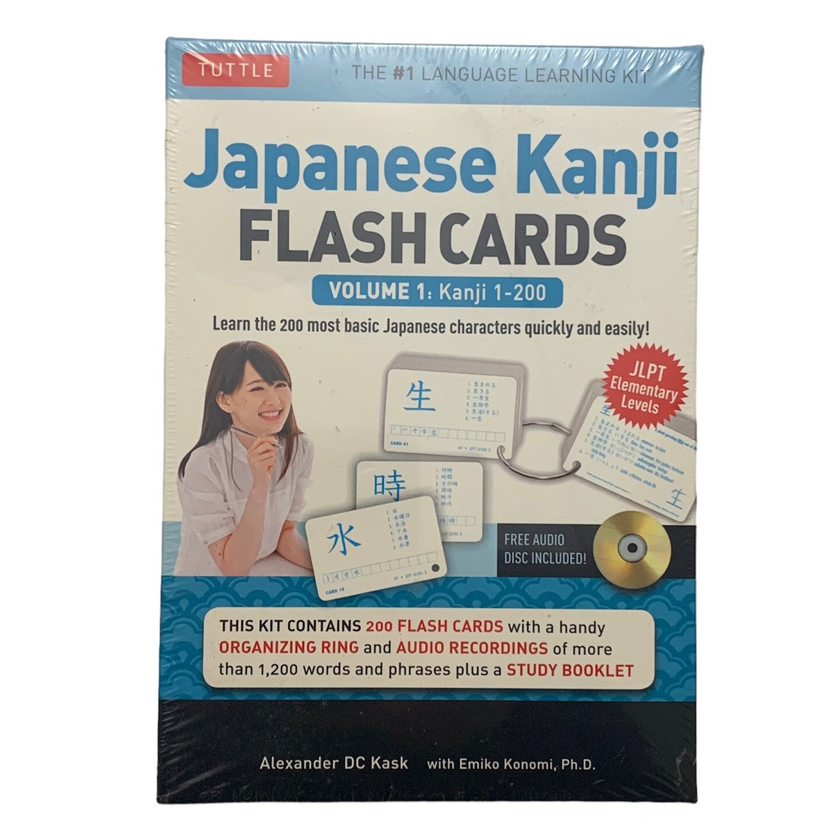 Japanese Kanji Flash Cards Kit, Volume 1: Kanji 1-200 (Mixed