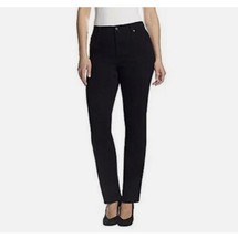 Gloria Vanderbilt Amanda The Original Slimming Jeans Black 16 Average NWT