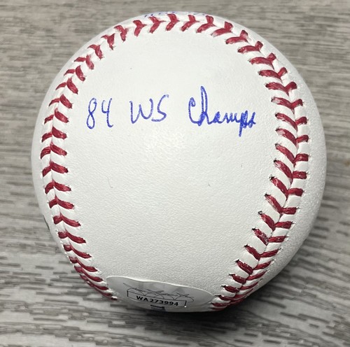 Alan Trammell Detroit Tigers Signed & 5x Inscribed Career Stat MLB Baseball JSA - Picture 5 of 5