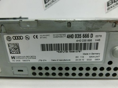 Unidad Principal Multimedia Audi A8 4H Original MMI 3G HIGH 4H0035666D - Imagen 3 de 3
