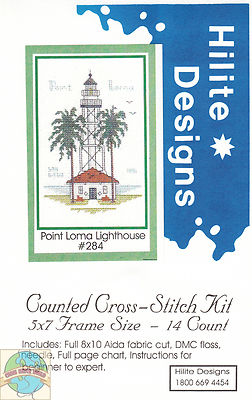 Cross Stitch Kit ~ Historic Lighthouse Point Loma Light, CA #HD284 OOP SALE!