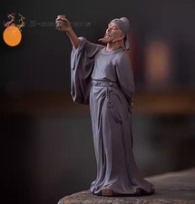 Estatua del poeta chino Li Bai Zi Sha figura de arcilla