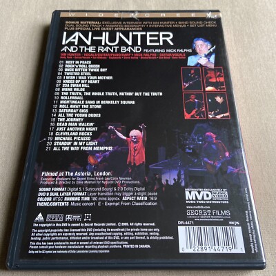 Just Another Night: Live at Astoria [DVD] Ian Hunter & Rant Band