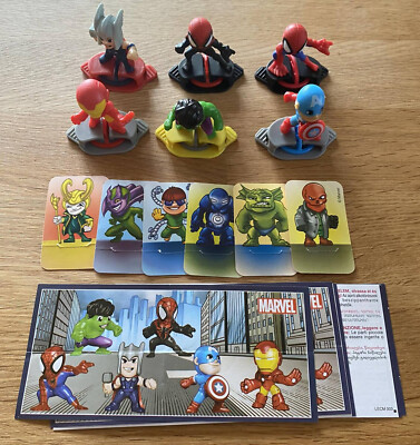 Komplettsatz Marvel Heroes Kinder Joy + alle BPZ aus Italien