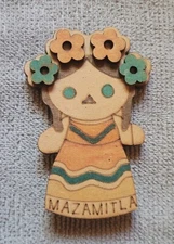 Mazamitla Girl Mexico South America Refrigerator Magnet Souvenir Free Shipping