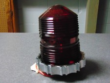 NUEVO Original Rojo Skee Ball Puntuación Top Luz de Baliza con Anillo de Plástico Cromo