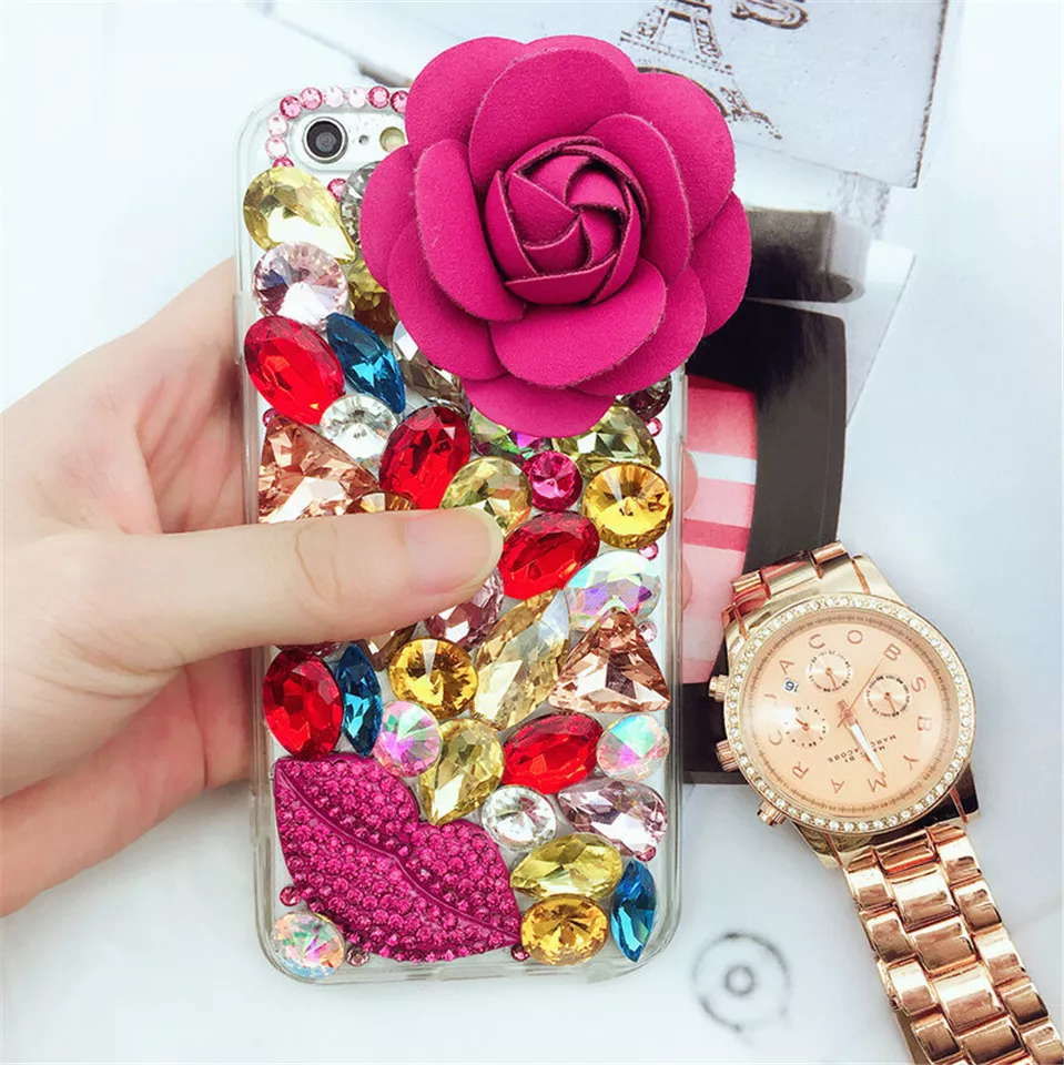Glitter Luxury Crystal Bling Rhinestone Diamonds Soft TPU Gel phone Case Cover - Image 4 of 4