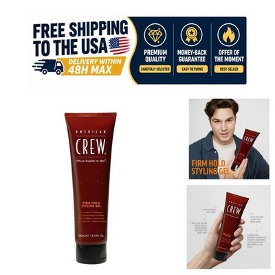 American Crew Men's Styling Gel Firm Hold High Shine 3.3 fl oz