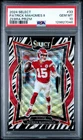 2024 Panini Select Concourse Patrick Mahomes II #33 Zebra Prizm PSA 10 Low POP