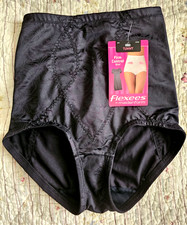 1980s Vtg Maidenform FLEXEES Black Firm Control Slimmer Brief 6854 Small NWT