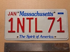 License Plate, Massachusetts, Passenger, 1 NTL 71