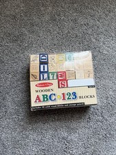 Melissa  Doug Wooden ABC Alphabet Art Puzzle Replacement Letters