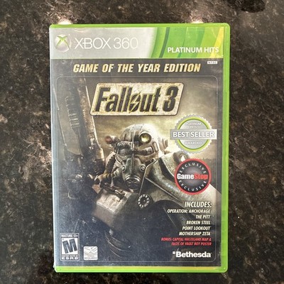 Fallout 3 Xbox 360 Platinum Hits Game Of The Year Edition Fallout 3