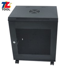 12U Network Cabinet 15.5" Deep, Locking Door, Wall Mountable