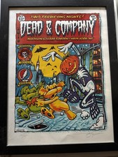 Framed Dead & Company Poster - 0ct 31-Nov 2019 New York,NY Signed Rare MSG