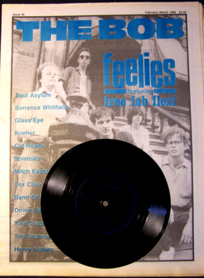 FEELIES Dancing Barefoot Vinyl FLEXI (1989) & The Bob Mag NEW
