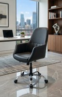 BüRosessel Schwarz Mit Ergonomischer Form Und Stabiler Basis