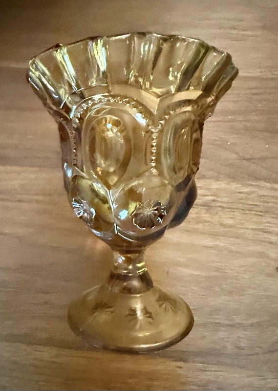 Vintage L. E. Smith Moon and Stars Goblet