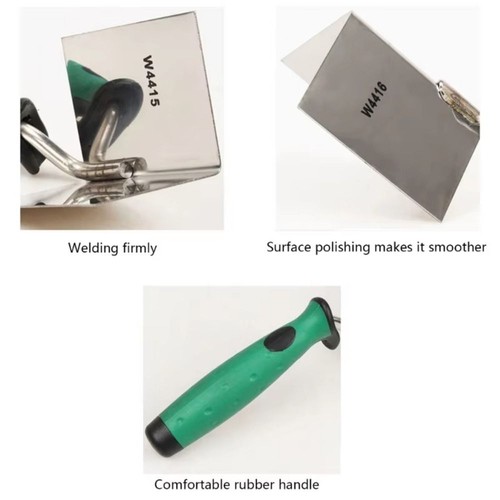 Stainless Steel Inside Flexes 90 Degree Corner Trowel Putty Scraper Plastering. - Picture 8 of 14