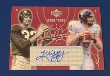 2003 Upper Deck Pros & Prospects Kliff Kingsbury Auto /2000 Sammy Baugh