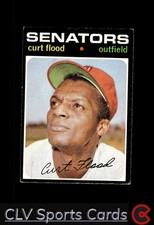 Washington Senators Curt Flood #535 Topps Baseball Very Good