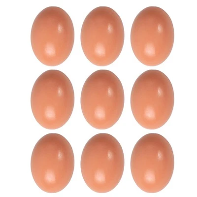 9 Pcs De Poule Faux Oeufs Œufs À Faire Soi-même Non Peints Bricolage Pâques - Photo 1/4