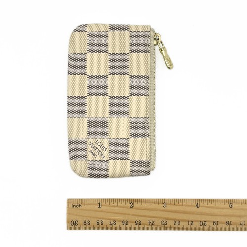 Louis Vuitton Damier Azur Pochette Cles Coin Purse and Keychain - Picture 6 of 23