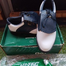 Hi Tec Golf Shoes White/indigo size 5