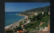 SOUTH END MALIBU, CA * COASTAL VIEW NORTH * UNPOSTED OVERSIZE 6 x 4 CHROME 1990s
