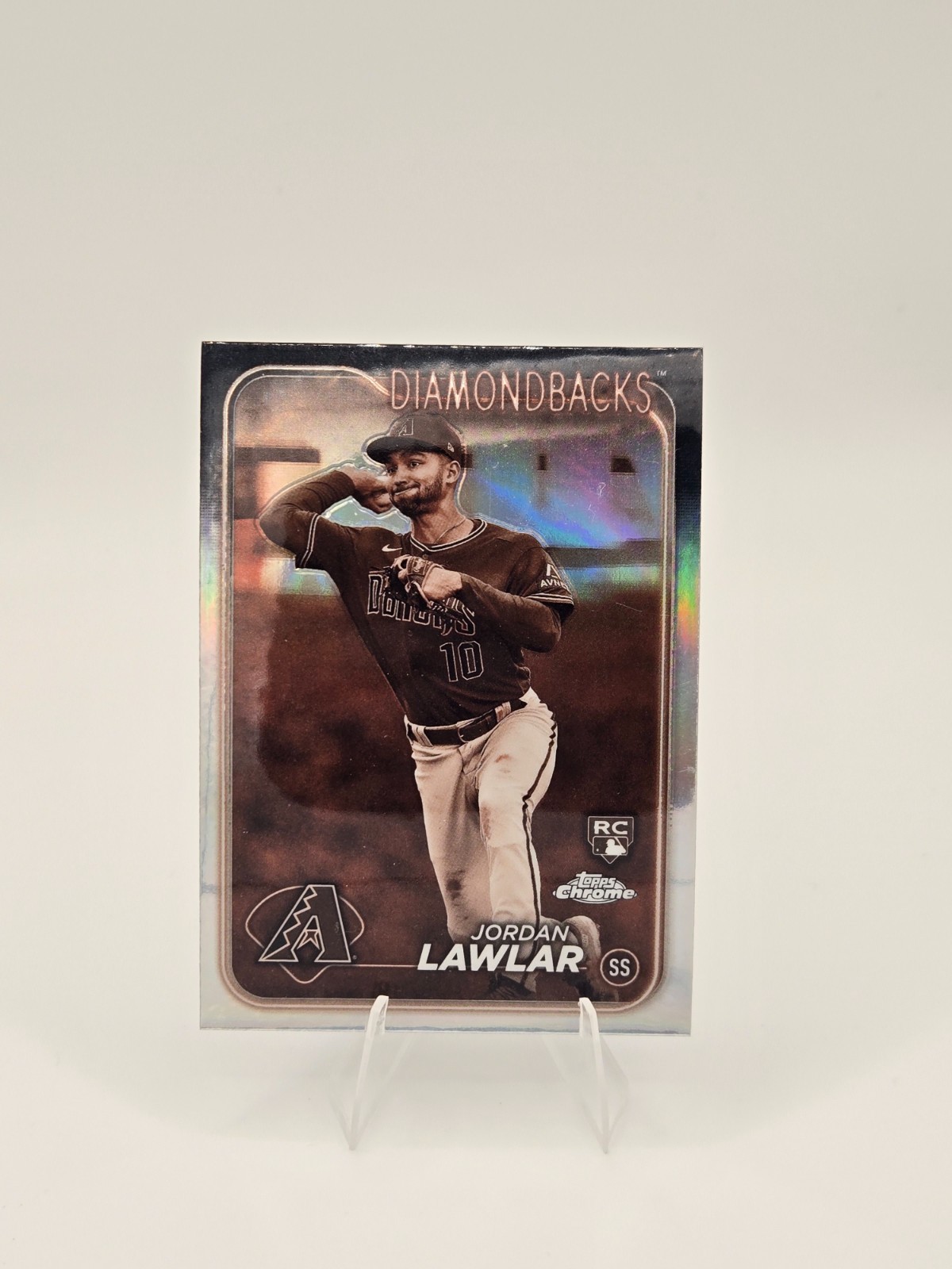 2024 Topps Chrome - Jordan Lawlar #229 Sepia Refractor (RC)
