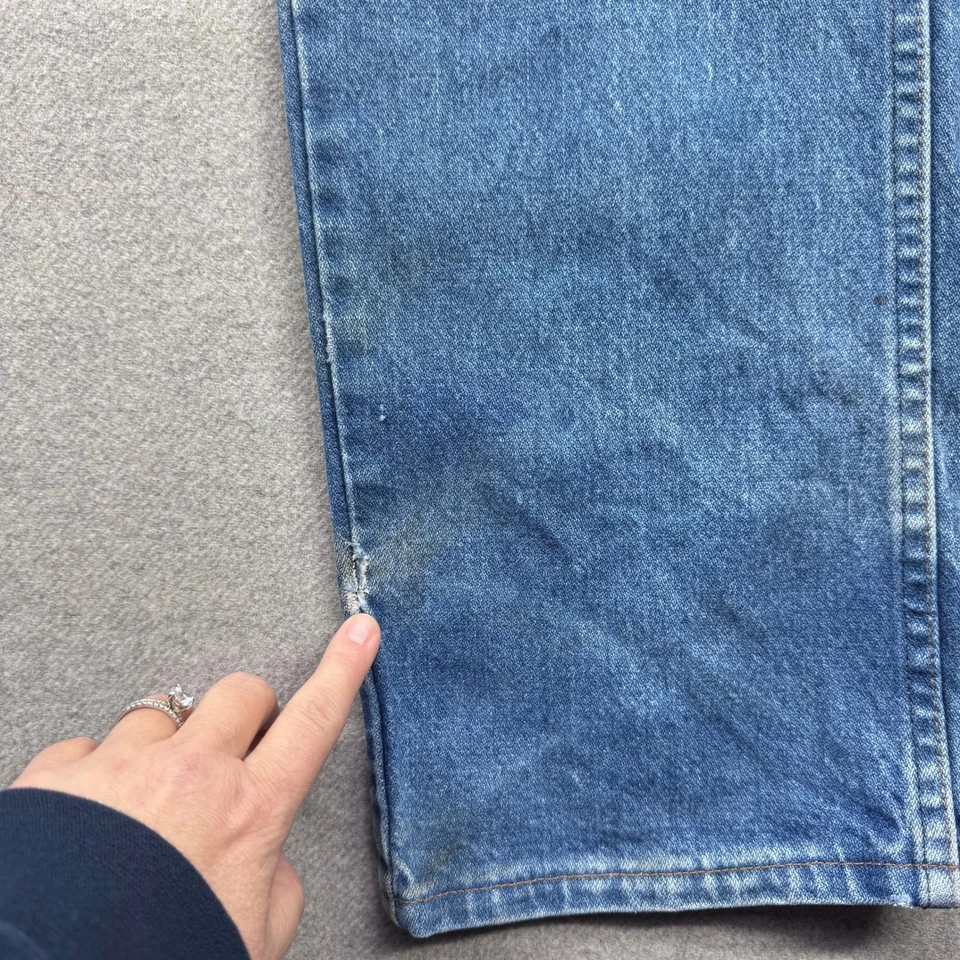 Vintage Wrangler Cowboy Cut Slim Fit Jeans Mens 33x32 936PWD USA Made Distressed - Image 4 of 4