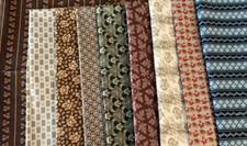 Civil War Reproduction Fabric Fat Quarter Bundle Rothermel Marcus Brackman Lot