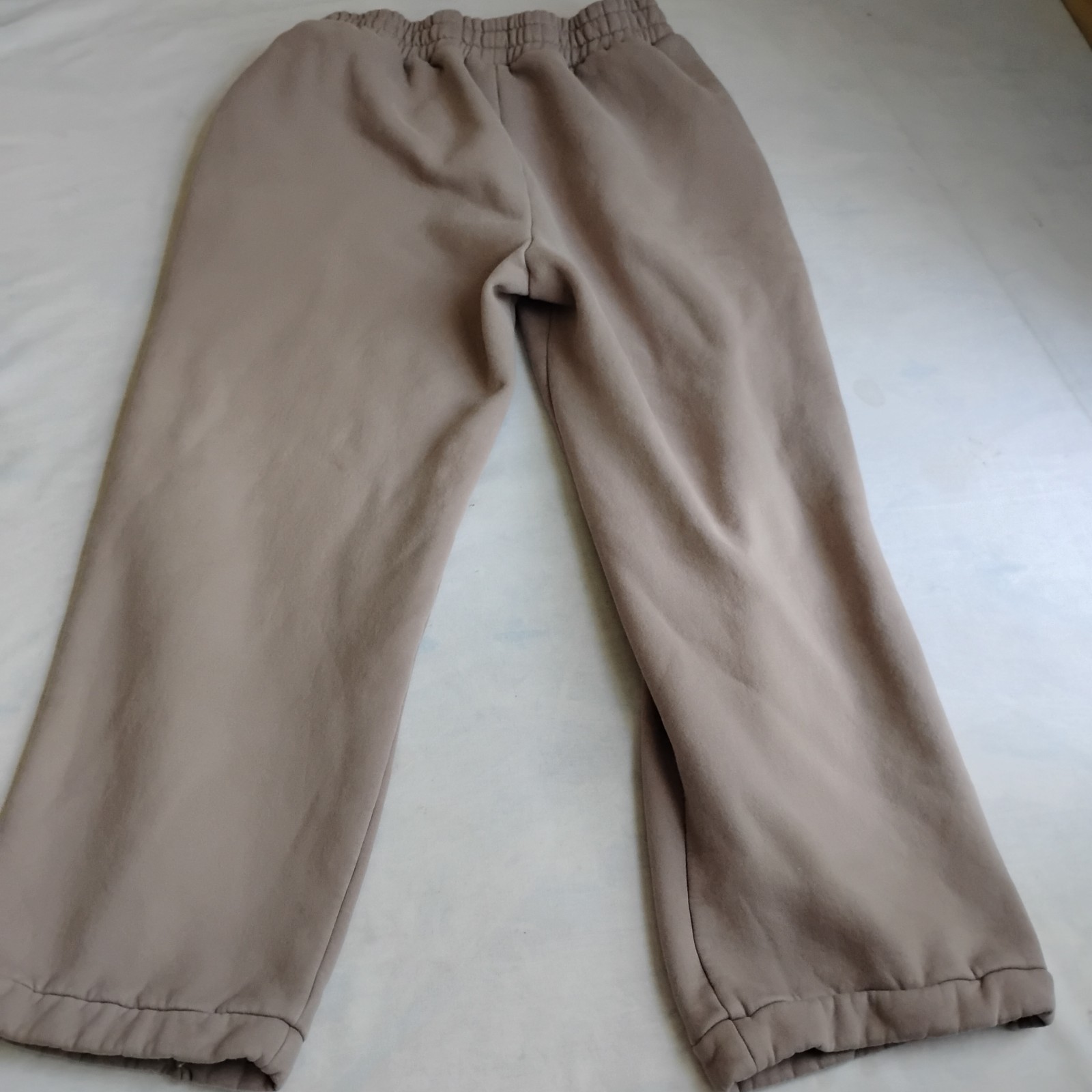 Comfrt Pants XL Thick Fleece Elastic Waist Sweatpants Pockets Straight Leg 
