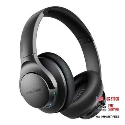 Soundcore Anker Life Q20 Hybrid Active Noise Cancelling Headphones, Black USB-C