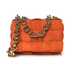Bottega Veneta Cassette Woven Quilted Suede Crossbody
