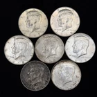 40% Silver - $3.50 FV - 7 Coins - Kennedy Half Dollar - M1-6