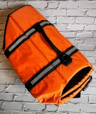 Dog Life Jacket Vest - Orange - Size Medium Safety Vest Handle - NWOT