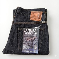 Samurai Jeans S710XX-BK 17oz BLACK SLIM FIT One-wash 32-38 Japan