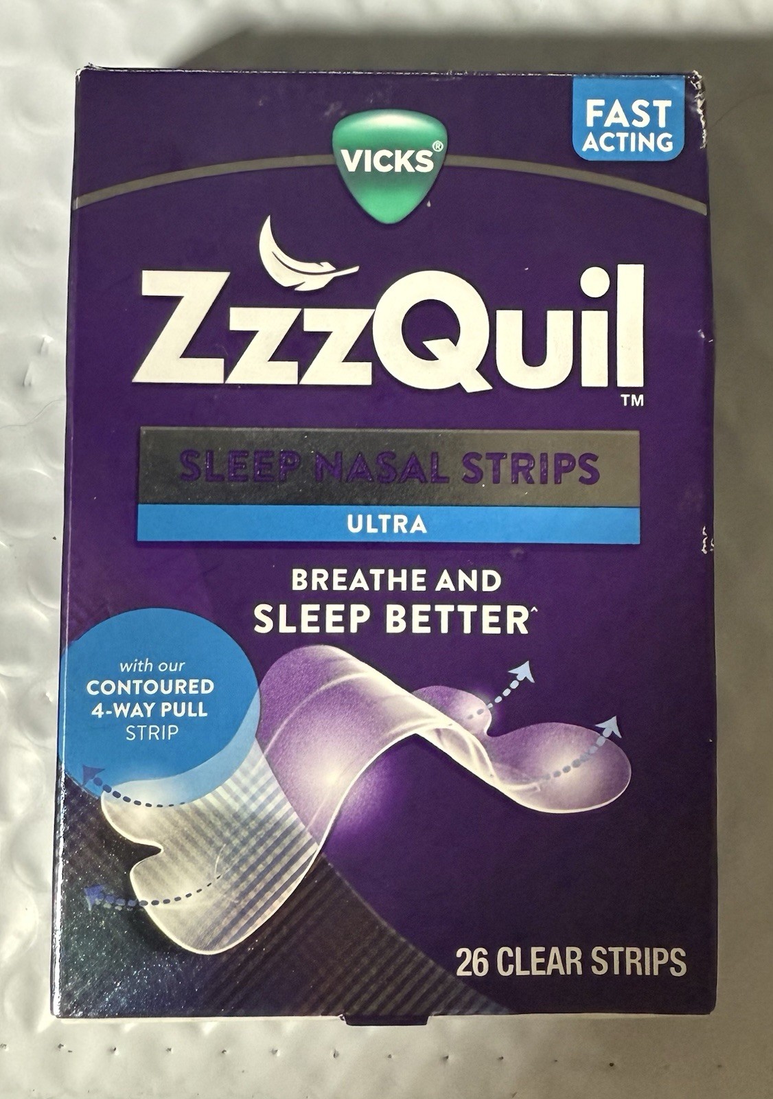 22 Clear Sleep Nasal Strips ZzzQuil Ultra Breath Better Vicks Fast Acting F/S