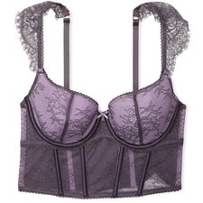 Victoria's Secret Dream Angels Lace Cap-Sleeve Corset Top. Size M-DD