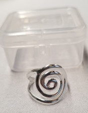 Sterling Silver Swirl Ring sz 8.5
