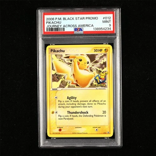 PSA 9 MINT 2006 Pokemon ENG Pikachu 012 Promo(2)