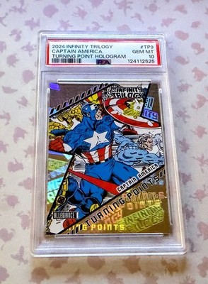 2024 UD Marvel Allegiance Infinity Trilogy Captain America #TP-9 Turning Points