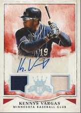 2015 Diamond Kings Rookie Signature Materials Silver #168 Kennys Vargas Auto/299