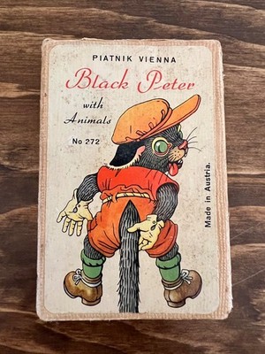 Vintage Piatnik Black Peter with Animals No. 272 Card Game Austria