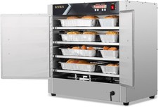 4-Tier Pizza Warmer Hot Box Food Warmer Commercial Hot Holding Cabinet 110V 800W