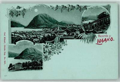 13449484 - Lugano Monte Salvatore Ferrovia fonicolare Carl Kuenzli Zuerich Dep.