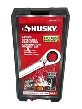 Husky 7 Piece Ratcheting SAE Combination Wrench Set Model HRRW7PCSAE