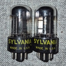 Sylvania 6SN7 GTB Pair